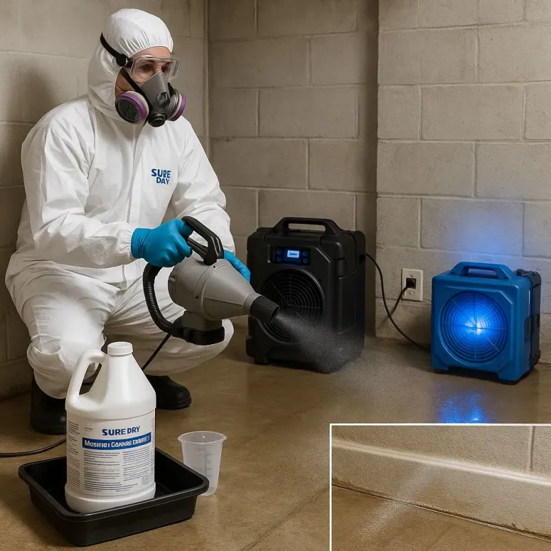 Sanitization and Odor Removal process in Corinth, TX